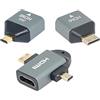 xiwai 3 pz/set Micro e Mini HDMI a HDMI compatibile 1.4 Femmina 2-in-1 Combo Adapter 4K @ 60 hz