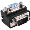 Niniang 15-Pin VGA a M/F Angolo Retto Adattatore