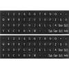 PATIKIL Polacco Tastiera Adesivi PC Tastiera Adesivi Nero Sfondo con Bianco Scritte per Computer Laptop Notebook Scrivania 2pz