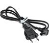 vhbw alimentatore con spina tedesca sostituisce Samsung UN32EH4003F per monitor computer stampante - Connettore C7, 1 m, angolare 90°
