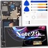 SRJTEK OLED per Samsung Note 20 Sostituzione dello schermo per Samsung Galaxy Note 20 5G/4G LCD Digitizer Riparazione per SM-N981U Sostituzione dello schermo Touch Display Assembly con Frame SM-N980F (con