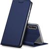 Verco Huawei P20 Pro Cover, Custodia a Libro Pelle PU per Huawei P20 Pro Case Booklet Protettiva [magnetica integrata], Azzurro
