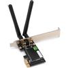 Elprico Adattatore WiFi PCIE, Scheda WiFi PCIE da 2,4 GHz 300 Mbps, Scheda di Rete per Computer Ad Alte Prestazioni, Adattatore Wireless con 2 Antenne, Supporta 7 8 10 11, Linux