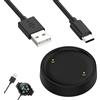 Menibeuty Caricatore magnetico, ricarica rapida, convertitore compatibile con Amazfit, stazione di ricarica smartwatch, leggero e compatto, adattatore di tipo C, per Active 2 e Bip 6, nero