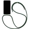 Sewutoyu Custodia Collana per Cellulare Compatibile con HONOR 200 - Cover Silicone TPU Protettiva Trasparente - Custodia indossabile per Collo - Case a Tracolla con Cordina, Verde