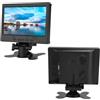 Qiilu Monitor da 7 Pollici Display LCD TFT 1920x1080 Monitor Portatile/Piccolo Monitor da Gioco per Display per Auto RAS Erry Pi CCTV con Supporto VGA AV Ingressi Video (100-240 V
