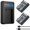 ENEGON NB-2L NB-2LH - Batteria di ricambio da 1100mAh, con Caricatore e Cavo USB-C per Canon EOS 350D, 400D, PowerShot G7, G9, S30, S40, S60, S45, S50, S55, S70, S80, ZR950, ZR960
