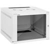 Tecmojo Armadio Server da 19 Pollici 7U per Montaggio a Parete, 400mm, Armadio di Rete, Rack IT da 19 Pollici, Porta in Vetro con Serratura, Bianco, Imballaggio Piatto
