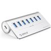 ORICO USB C Hub, ORICO USB 3.2 Gen 2 Hub, Multi USB Adattatore 7 porta con trasferimento dati ad alta velocità 10Gbps, alluminio USB C Splitter con 1m cavo, per iMac, iMac Pro, All-in-One desktop