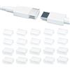 WXZRLIU 20 tappi di protezione in plastica per porta HDMI maschio, antipolvere, antipolvere, compatibili con computer, laptop, TV (trasparente)