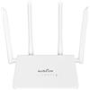 Yunir Router Wireless, 4G LTE CPE R103 5M 300Mbps 100‑240V Sblocca Router Internet WiFi Hotspot Mobile, con Slot per Scheda SIM 4 Antenne 5dBi, per L'Asia (Spina europea)