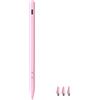 MEKO Dual-System Penna per Tablet, Penna per iPad, Android, Smartphone - Compatibile con iPad Pro/Air/Mini, Samsung, Xiaomi, iPhone - Penna Touch con Ricarica Rapida (Rosa)