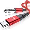 sweguard Cavo adattatore da porta USB C a connettore Jack da 3,5 mm, lunghezza per hua wei P30 Pro, P40 Pro, P20, Mate 30, Mate 20, Samsung Galaxy Note10, S20, Xiaomi, per le cuffie