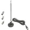 Behogan 2 pezzi DAB FM Antenna radio : antenna digitale telescopica, antenna radio con base magnetica 3 m, cavo di prolunga per 75 Ohm DAB FM sintonizzatore radio stereo, ricevitore AV