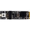 NFHK Presa per pannello frontale USB 3.1 da 5 Gbps Type-E e adattatore da USB 2.0 a NVME NGFF M-Key Express Card VL805 per scheda madre