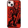 PhoneThrone - Cover Personalizzate con Grafiche Uniche Standard in Vari Temi per Iphone, Honor, Samsung, Altri, Custodia Cover Idea Regalo (IPHONE 12, Rossoneri)