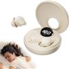 sunvito Sleep Earbuds for Side Sleepers, Mini Auricolari Wireless Bluetooth 5.3 Auricolari per Dormire, Auricolari Nascosti con Display di Alimentazione per Esercizio, Lavoro, Escursionismo (Bianco)