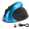 ciciglow Mouse Ottico Verticale Senza Fili Ergonomico per Mano Destra, 3a Generazione, ciciglow, Bluetooth, Mouse da Gioco, Computer, blu
