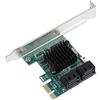 Yusat Scheda di espansione SATA 3.0 a 4 porte PCIE a SATA 3.0 Controller di espansione Adattatore scheda 6G