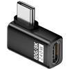 cablecc Adattatore di prolunga USB 5.0 80 Gbps da maschio a femmina con 240 W, 16 K, 8 K e 5 K, compatibile con USB 4.0 Thunderbolt 3/4/5 (angolo retto)