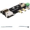 iiunius Adattatore da Micro HDMI a HDMI per Raspberry Pi 5 / Raspberry Pi 4B, Dual 4K outputs Are Supported,Due metodi di alimentazione - Porta di tipo C o terminale a vite