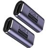Dbilida Adattatore USB C femmina a femmina, 2 pezzi, adattatore Dbilida 40 Gbps USB4 supporto 100 W, 8 k@60 Hz, 5 K@60 Hz, 4 K@120 Hz compatibile con Thunderbolt 4/3, MacBook Pro 2021