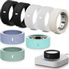 Hexasider Confezione da 8 custodie protettive intelligenti per Oura Ring Gen 4 / Gen 3 e Human Ultra ring - Custodia in silicone elastico anticaduta (M per 8/9/10/11)
