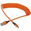 HangTon Cavo di alimentazione USB-C 45 W, ricarica rapida, USB-A a tipo C per fotocamera R5 A7C FX3 S5II, iPhone 15/16 Pro Max, Galaxy S24/S23, LG V30, iPad, MacBook Pro, laptop, intrecciato a spirale