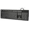 KIMISS Gioco Cablato retrò, Tasto Tastiera con 104 Tasti Etro Gaming Cablato Tastiera Meccanica Luce Mista Design ErgonomicoNero (Nero)