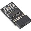 NbgrvB TPM 2.0 Modulo di sicurezza per PC con crittografia migliorata a 12 pin SPI Scheda Madre Compatibilità Win11 Supporto B550 B450 B460 Chipset Facile installazione Nero