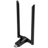 Elprico Adattatore WiFi USB, Dongle WiFi 1200Mbps Adattatore di Rete Wireless USB 3.0 Dual Band 5G/2.4G per PC Desktop Portatile, Antenne Doppie 5dBi, Supporta 11/10/8.1/8/7, OS