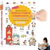 AVZYARDY Libro di Apprendimento Audio di 500 Parole in Inglese, Libro Sonoro Interattivo per Bambini con 18 Temi Quotidiani, Giocattolo Educativo Divertente per Bimbi dai 2 ai 6 Anni