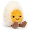 Jellycat Uovo sodo felice divertente - L: 4 cm x 8 cm x 14 cm - giocattolo squishy