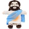 Anyhot Gesù, bambola di peluche traspirante di Gesù con musica e luci, bambola di peluche rilassante respira per alleviare l'ansia, cuscino di peluche per ragazzi e ragazze, regali