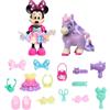 Minnie Just Play - Set di 21 pupazzi e accessori per bambini, motivo: Minnie, Groom & Glam Pony