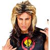 W WIDMANN MILANO Party Fashion Widmann 11012838 Parrucca Rocker anni '80, biondo/marrone, taglia standard