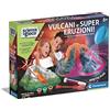 Clementoni - 19276 - Scienza e Gioco Lab - Vulcani e Super eruzioni! - Kit esperimenti Scienza, eruzione vulcanica didattica Fluorescente, Gioco scientifico Bambini 8 Anni, Laboratorio, Made in Italy