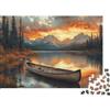 KQZJXNRPHG Lago Panoramico Tramonto Puzzle 1000 Pezzi per Adulti 52x38cm/1000pcs