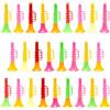 Sxutop 25 Pezzi Trombe Plastica Trombetta Giocattolo Bambini Vuvuzela Portatile Giocattolo Tromba Strumenti Musicali Bambini Mini Tromba Produttori di Rumore Trombetta per bambini, Colorato, 10*3.8cm