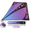 Prism Kite Technology Vertex, Aquilone a forma di diamante con coda lunga 3 m, ultravioletto