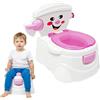 Suvnlsy Vasino WC per bambini con coperchio, Potty Training Toilette per bambini, Smiley, antiscivolo e facile da pulire, per neonati e bambini da 6 mesi a 5 anni (rosa)
