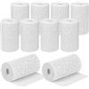 TYSM-CC 8x Rotolo garze gesso 10cmx270cm Rotoli bende gessate calco pancione asciugatura rapida uso su pelle viso corpo modellismo modelli maschere