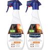 STARWAX - Detergente express - Speciale vetri caminetti e stufe - Pulisce, scoglie la fuliggine e il catrame - Azione rapida - Senza soda caustica - Prodotto in Francia - 500ml (Confezione da 2)