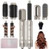 UKLISS Hairstyler - Set Professionale 6 in 1 con Spazzola Rotonda da 1000 W | Arricciacapelli ad Aria Calda, Spazzola per Asciugacapelli, Spazzola Lisciante, per Tutti i Tipi di Capelli