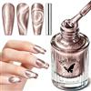 MAGIC ARMOR Smalto per unghie Cat Eye, senza lampada UV, oro rosa, magnetico, effetto 3D