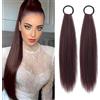 HTTDSLF 2 PCS Liscia Coda Finta Capelli, 60 CM cCoda Capelli Extension, Ponytail Extensions Coda di Cavallo con Coulisse, Posticci per Capelli Sintetici per Donne e Ragazze Uso Quotidiano