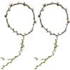 Lunaanda Fascia di Fiori per Capelli - Coroncine Fiori Eleganti per Capelli di Fiori, Ghirlanda Floreale Versatile per Capelli, Corona Fascia di Fiori per Decorazione Capelli Unica (Rosa)