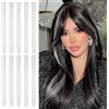 Sofeiyan Extension Clip Capelli Colorati 10 Pcs Colorato Estensioni Dei Capelli Evidenziano Parrucchini 56cm Colored Clip In Hair Extensions Per le Donne 2026 FIFA World Cup,Grigio Argento