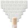 ASTRQLE 20 contenitori per deodoranti riutilizzabili da 15 ml, in plastica trasparente, ovali, con tappi, per deodoranti, burrocacao fai da te, aromaterapia, creme cosmetiche, prodotti per la cura della pelle