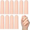 SULIUDAJI Protezioni per Dita in Silicone - 10 Pezzi di Gel Manicotti per Dita e Pollici - Proteggi le Tue Dita con Copridita in Silicone Morbido e Resistente - Pratici per Casa e Lavoro ditali in silicone
